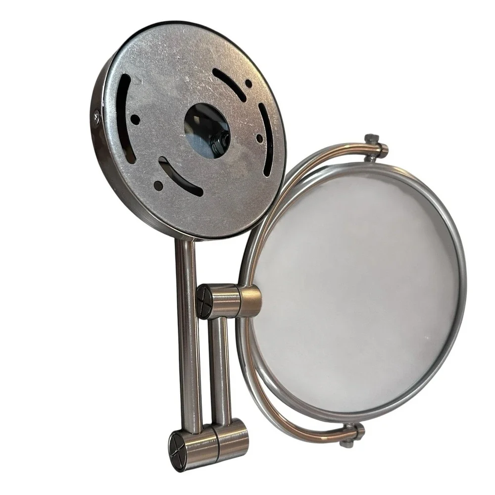 10X Maginfication Make-Up‎ Mirror Wall Mounted Non Illuminated Satin Nickel